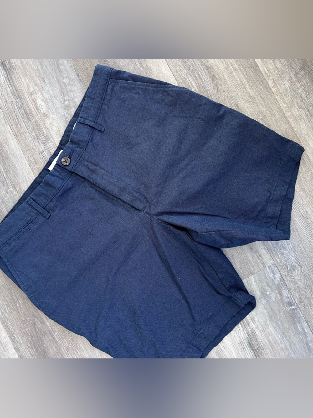 Goodfellow & Co Navy Flat-Front Cotton Shorts